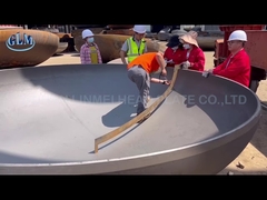 Q345r 2600mm Ellipsoïdale kop drukvat van roestvrij staal