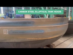 Hoofden van de Koolstofstaal de Elliptische Tank