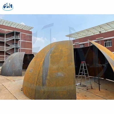 Beklede kroon en bloemblaadjes met een diameter van 8000 mm
