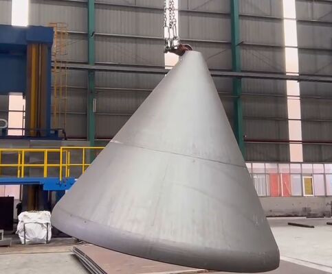 Industriële kegelvormige tankkoppen met overlappingstechnologie, warm en koud persen, ASME-gecertificeerd voor drukvaten