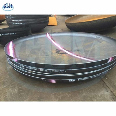 2290 Diameter 8 mm Dikte Carbon Steel Dished Tank Heads