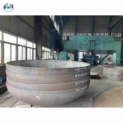 600 mm tot 4000 mm Diameter Torisferische platte tankkoppen Afmetingen koolstofstaal