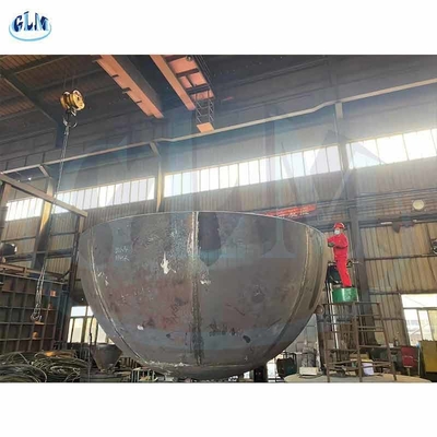 6400mm Diametersa516 GR70 Halfrond Hoofd 20mm dik
