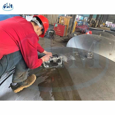 ASME-Elliptische Hoofden 8000mm Dia 76mm van het Certificaatsa537 2:1 Dikte