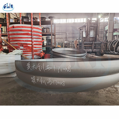 Klantgericht Koolstofstaal Semi Elliptisch Hoofd met 8mm Dikte 1700mm Diameter