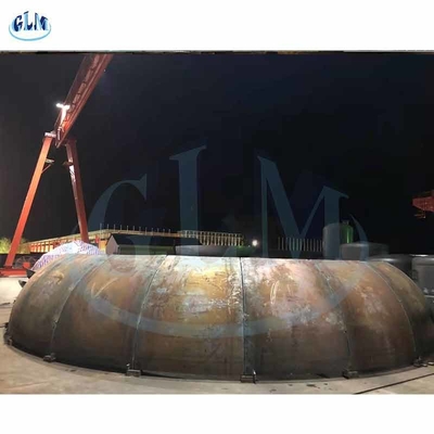 Conische tankkop met een diameter van 8600 mm Schotelkop voor tankfabricage