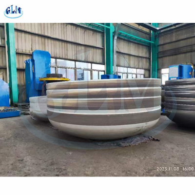 4500mm Diameter naadloze tankkoppen buisbehangers dop legeringsstaal elliptisch einde