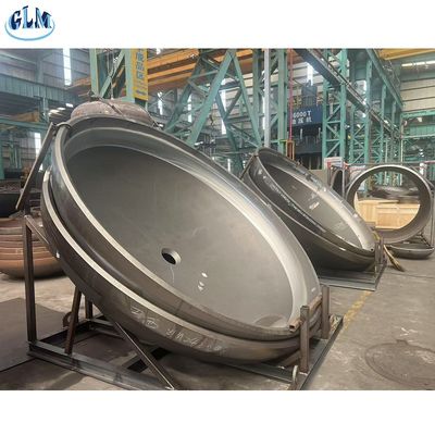 Gesmeed elliptisch schotel einde met ± 0,5 mm dikte tolerantie en 2 mm-300 mm dikte voor hoge temperatuur toepassingen