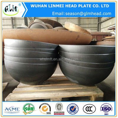 Aangepaste platte, gewelfde bodem van koolstofstaal voor opslagtanks en boilers