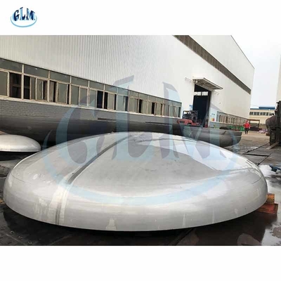 6000 mm Diameter Lpg Tank Dished Head Metal Gas Tank Cap Roestvrij staal