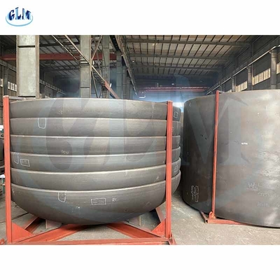 PED Sferische Asme Flanged en Dished Hoofd voor ketels Drukvaten 2 mm