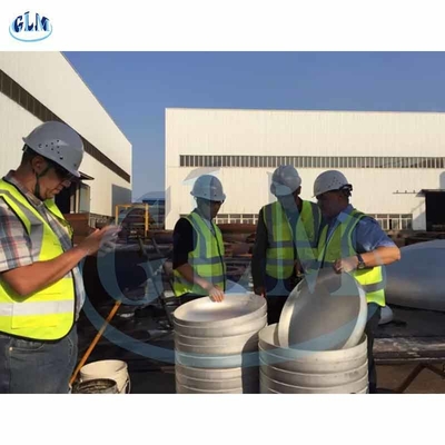 SS304 ASME 5000MM 40in Metalen Tank End Caps Elliptische Schotel Eind Voor Pipe Fitting
