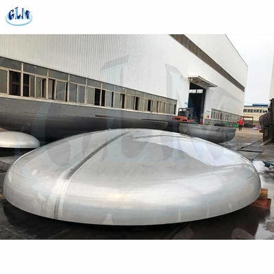 3 mm 6000 mm roestvrijstalen schotelkop PED Halve elliptische tankkop