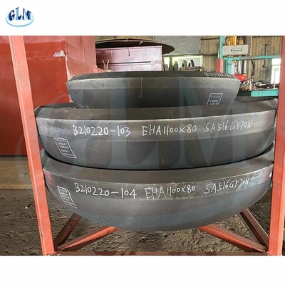 1100 mm x 80 mm Ellipsoïdale schotelkant SA516 Gr70N Elliptieke tankkop afmetingen