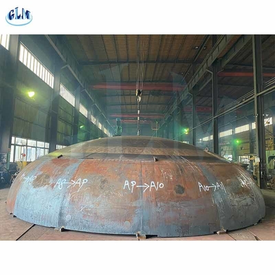 Q235B SS304 800 mm Halve bol tankkoppen die een stalen halve bol vormen