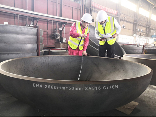 5 mm 5000 mm Halvebolvormige elliptische schotel Hoofd Eind Ss316L Ellipsoïdale vorm