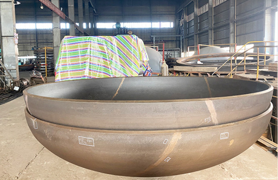 12000MM 3MM Ss304 Semi-elliptische schotelkop Afmetingen 2 tot 1 Halfrond