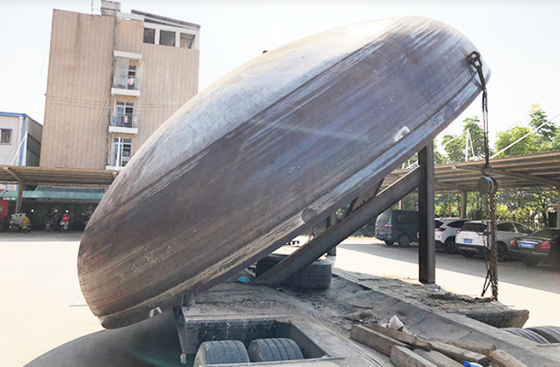100 mm drukvat met elliptische schotelkop