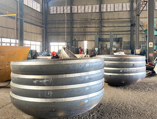 SS316L 2 mm Asme Dish Ellipsoïdale Dish Eind afmetingen Drukvat 2 1