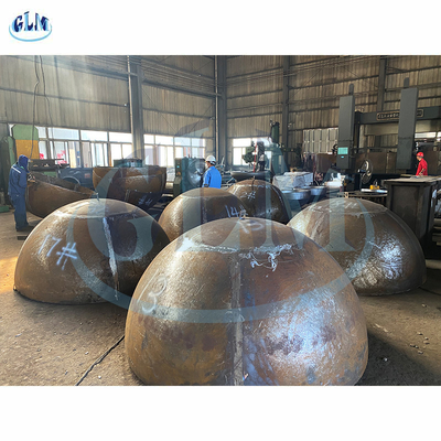 3800 * 70 mm SA516 Halve bol tankkoppen voor ketels Drukvaten