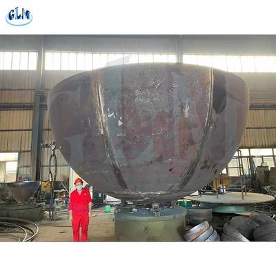 Carbon Steel Hemi Tank Head Q345R 5388mm Diameter 66 mm
