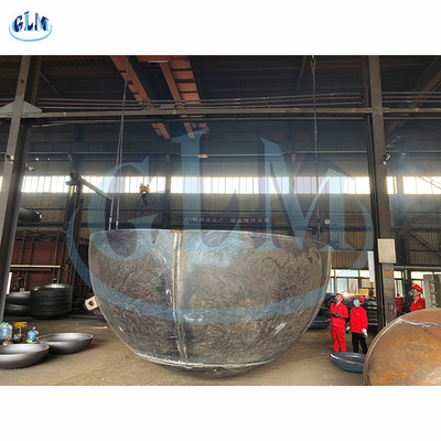Hoofden 4800mm Diameter 20mm van de Koolstofstaal Gesegmenteerde Tank dik