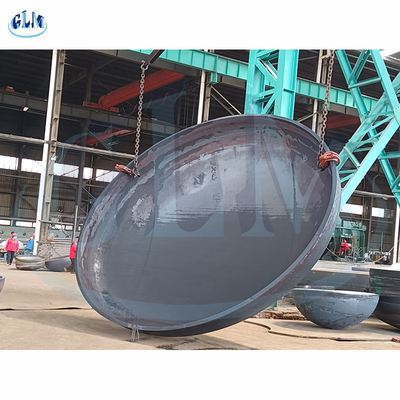 N2 VAN SA516 GR.70: 1 semi Elliptisch Hoofd 4600mm Diameter 80mm Dikte