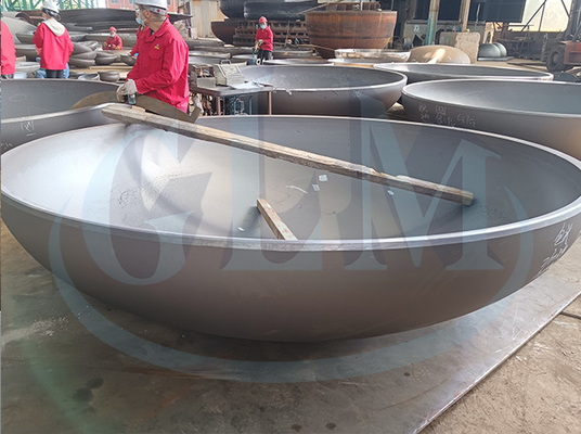 Koudvormende elliptische schoteluiteinde Diameter 89-10000 mm voor sanitaire constructie