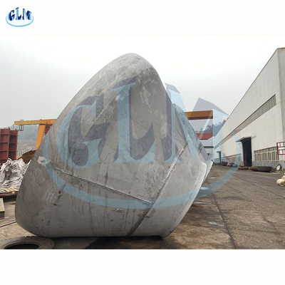 Segment met een grote diameter van staalconus, staalconus met een grote plaat