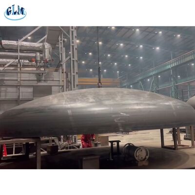 Aanpasbare druk 4200 mm Diameter Torisferische schotelkop met warmpersen voor drukvaten