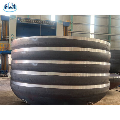 Elliptische schotelvormige bodem met UT-inspectie en 10% reductieverhouding voor zware drukvaten tot 10000 mm