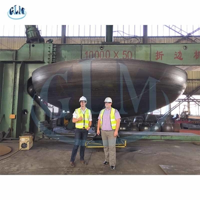 2 mm 200 mm ASME drukvat Eind van het schot Ms Eind van het schot Ellipsoïdale vorm