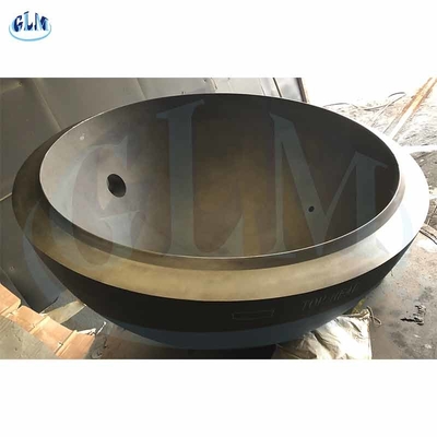 10000 mm Warm gevormd ellipsoïdaal schotel Eind halfbol tankkoppen voor brandstoftank ASME