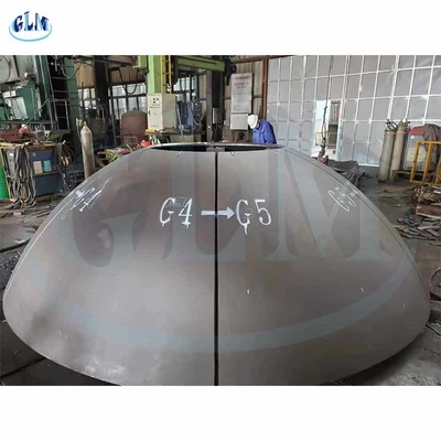 1000 mm 6 mm halfbolvormige platte tankkoppen Halve bol nikkellegeringen